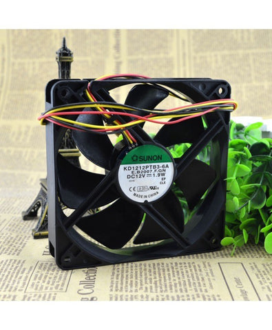 Original SUNON KD1212PTB3-6A E.B2007.F.GN DC12V 1.9W Fan