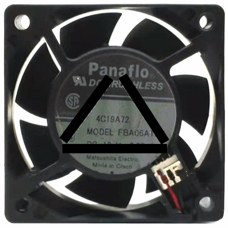 Panaflo FBA06A12U 12V 0.27A 2 Wires 6025 DC Brushless Axial Cooling Fan