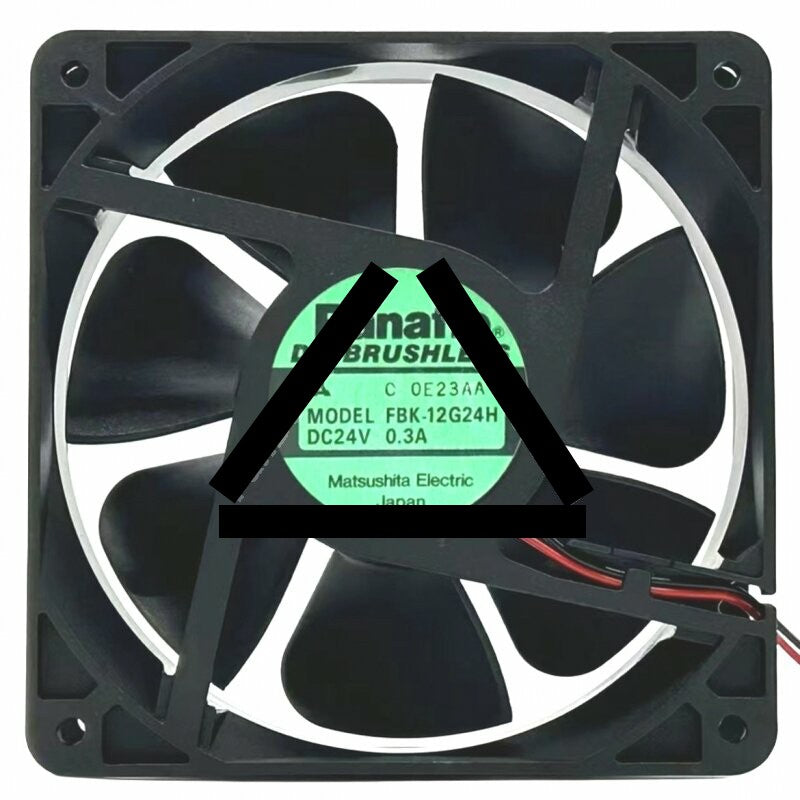 Panaflo FBK-12G24H 24V 0.3A 2 Wires DC Brushless Axial Cooling Fan