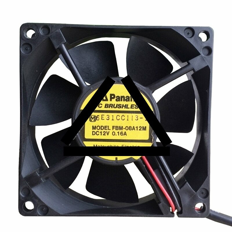 Panaflo FBM-08A12M DC 12V 0.16A 2 Wires Axial Cooling Fan