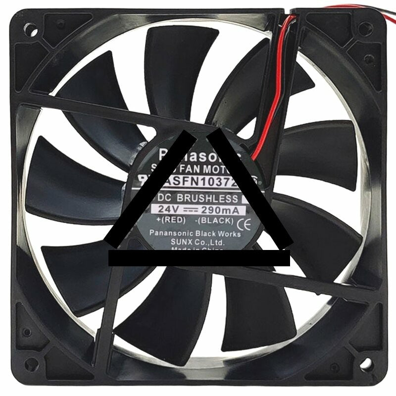 Panasonic ASFN10372 DC 24V 290mA 2 Wires Brushless Axial Cooling Fan