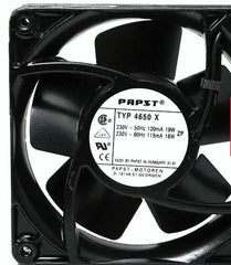 PAPST 12038 TYP4650X 230V~50Hz 19W 230V~60Hz 18W Cooling Fan