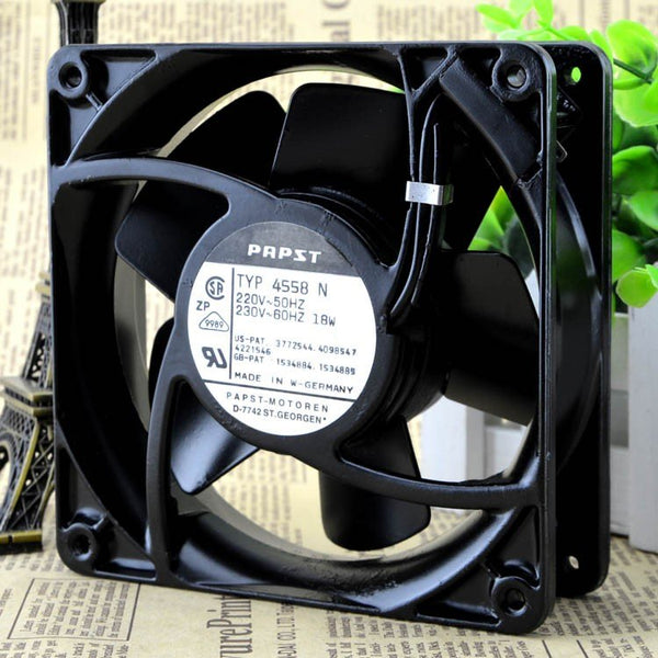 PAPST TYP 4558N 220V 18W 120*120*38MM 12038 12CM full metal fan