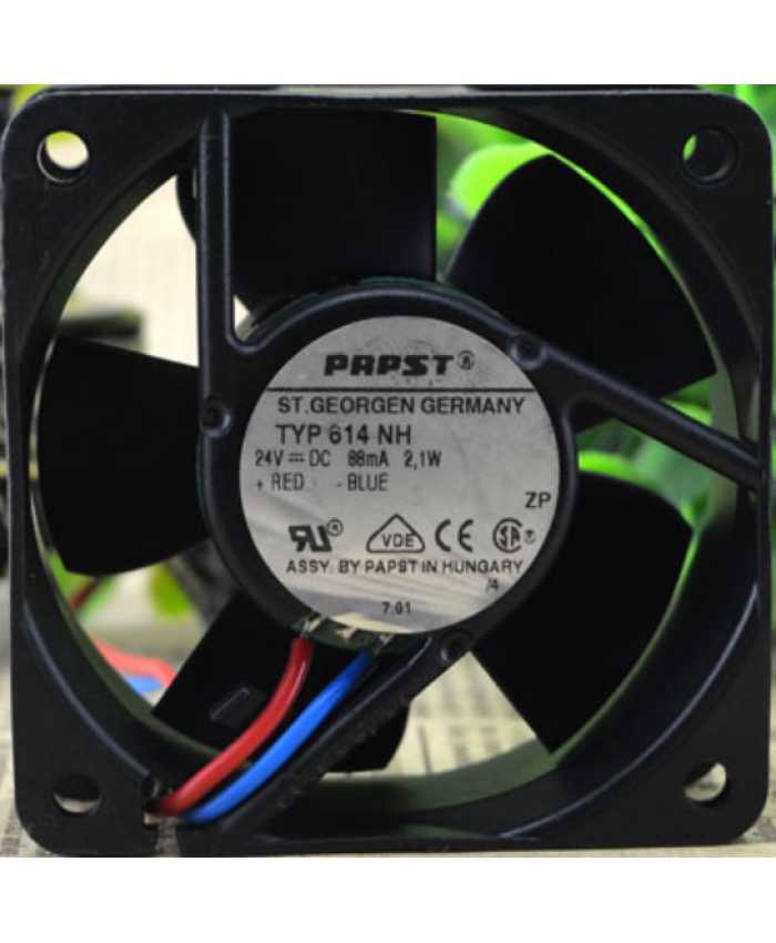 Original PAPST TYP 614NH 24V 2.1W 6CM 6025 Cooling fan