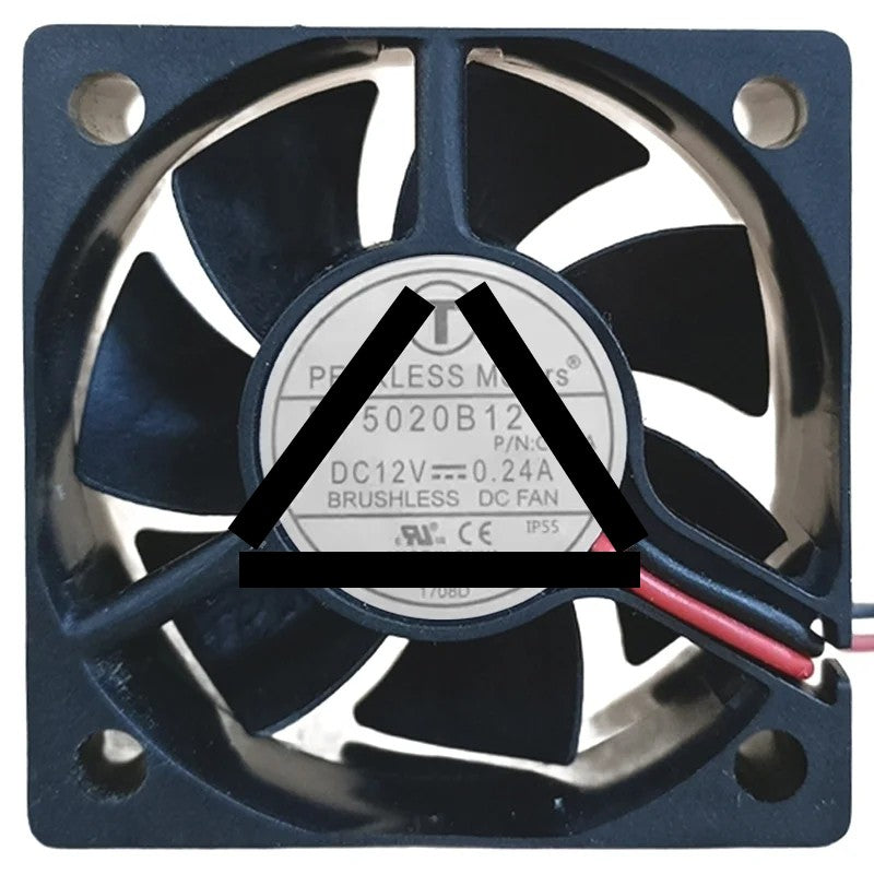 PEERLESS Motors DF5020B12V 12V 0.24A 2 Wires Cooling Fan