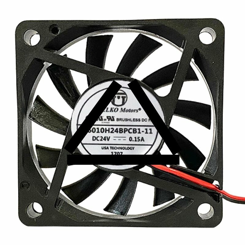 PELKO Motors C6010H24BPCB1-11 DC 24V 0.15A 6010 Axial Cooling Fan