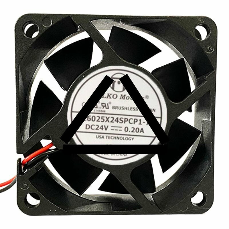 PELKO Motors C6025X24SPCP1-7 DC 24V 0.20A 6025 Axial Brushless Cooling Fan