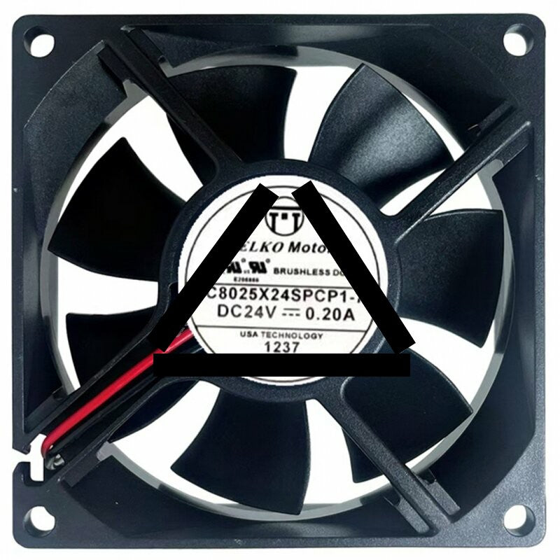 PELKO Motors C8025X24SPCP1-7 DC 24V 0.20A Brushless Axial Cooling Fan