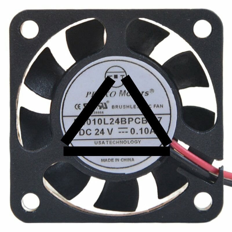PELKO Motors D4010L24BPCB1-7 DC 24V 0.10A 2 Wires Brushless Axial Cooling Fan