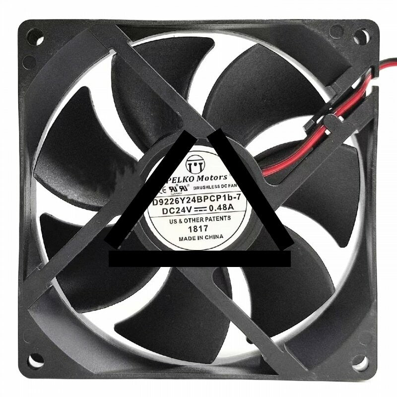 PELKO Motors D9226Y24BPCP1b-7 DC 24V 0.48A Brushless Axial Cooling Fan
