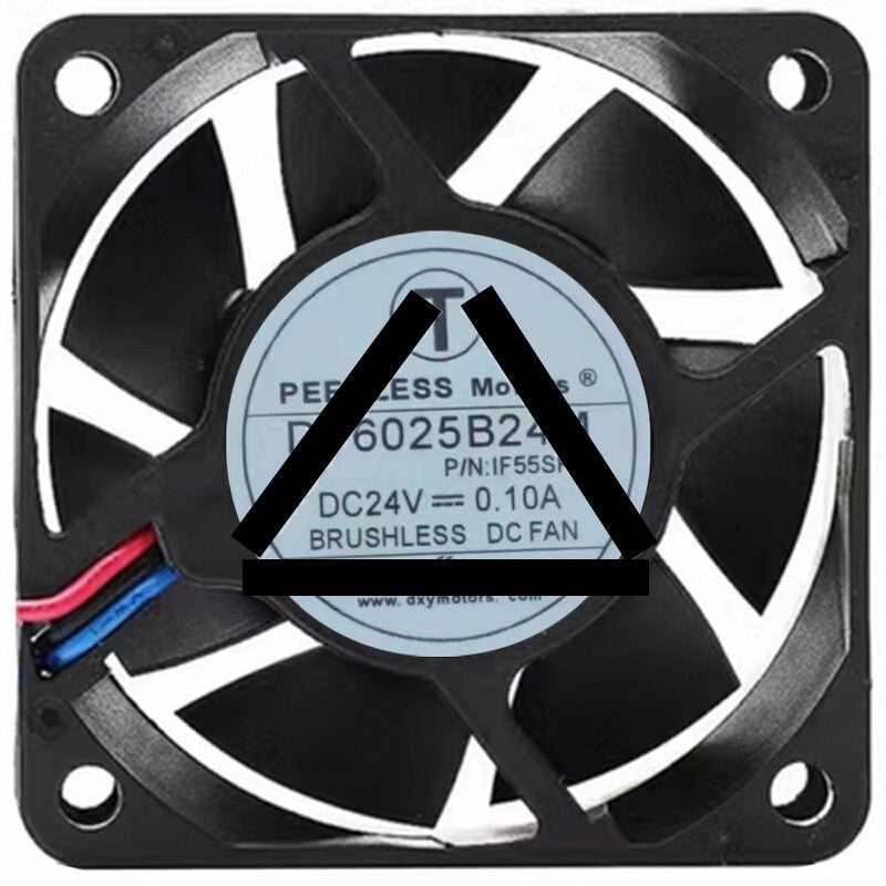 PELKO Motors DF6025B24M 24V 0.10A 3 Wires Cooling Fan