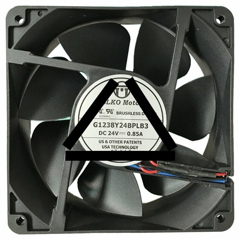 PELKO Motors G1238Y24BPLB3 24V 0.85A 2 Wires Cooling Fan