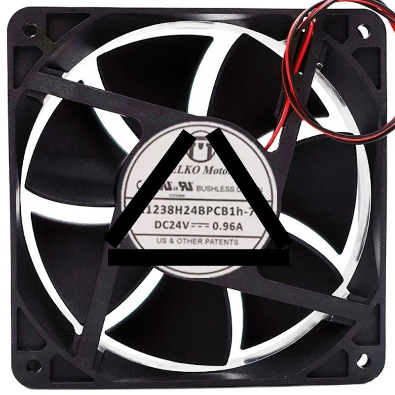 PELKO Motors K1238H24BPCB1h-7 24V 0.96A 2 Wires Cooling Fan