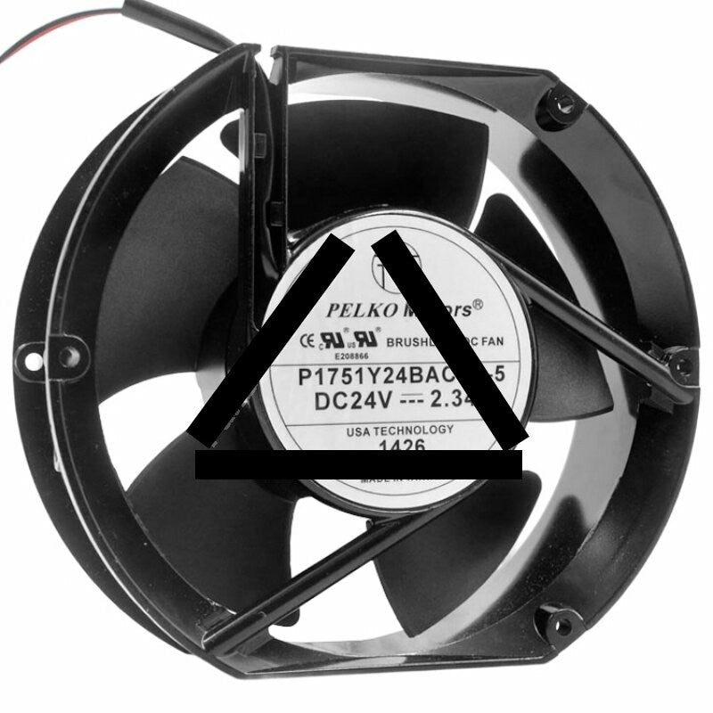 PELKO Motors P1751Y24BACB1-5 24V 2.34A DC Brushless Axial Cooling Fan