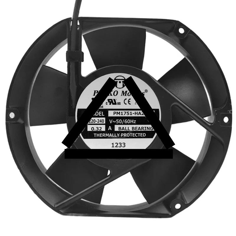 PELKO Motors PM1751-HA2B-7 220-240V 0.32A 2 Wires Cooling Fan