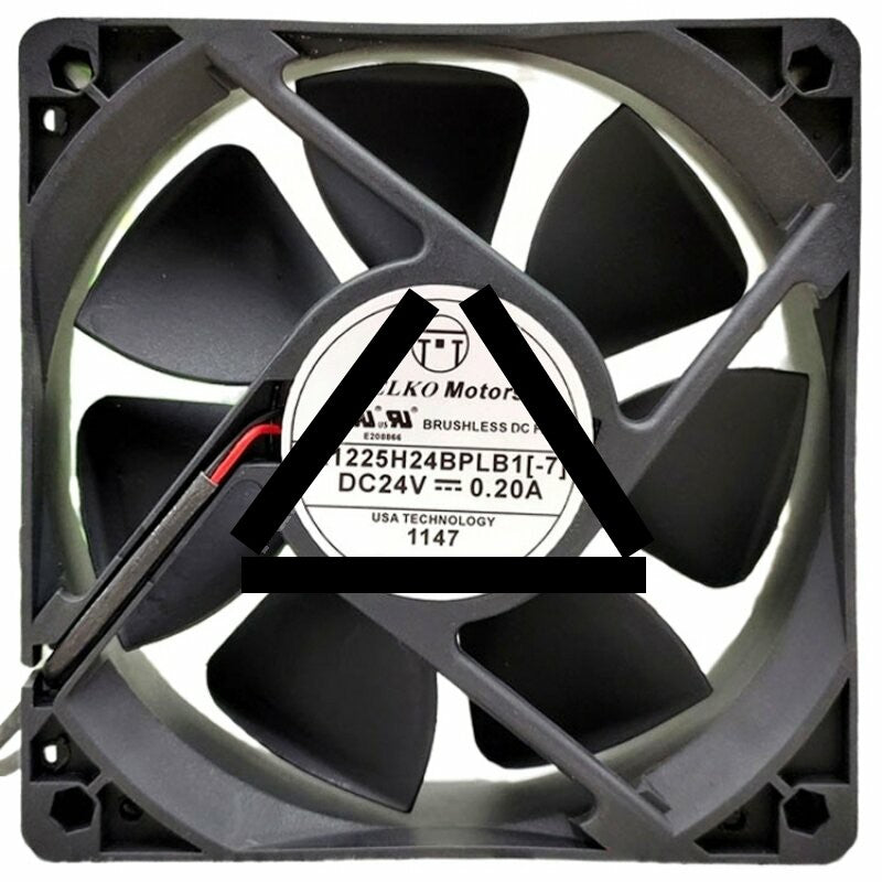 PELKO Motors R1225H24BPLB1-7 DC 24V 0.20A Brushless Axial Cooling Fan