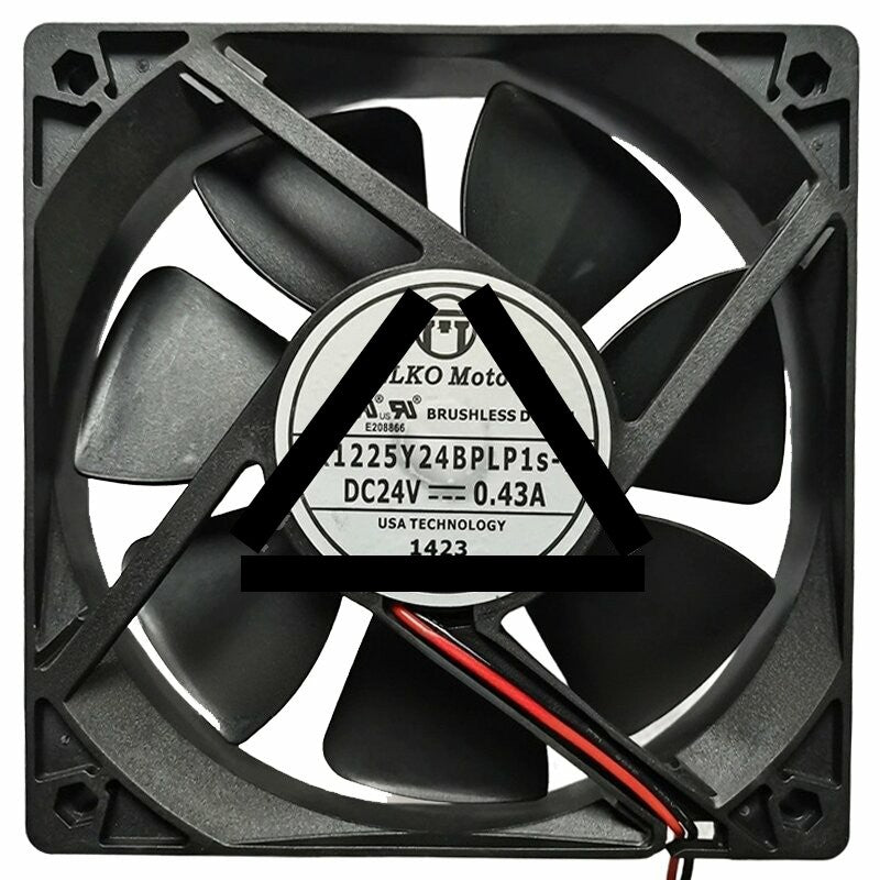 PELKO Motors R1225Y24BPLP1s-7 24V 0.43A 12025 DC Brushless Axial Fan