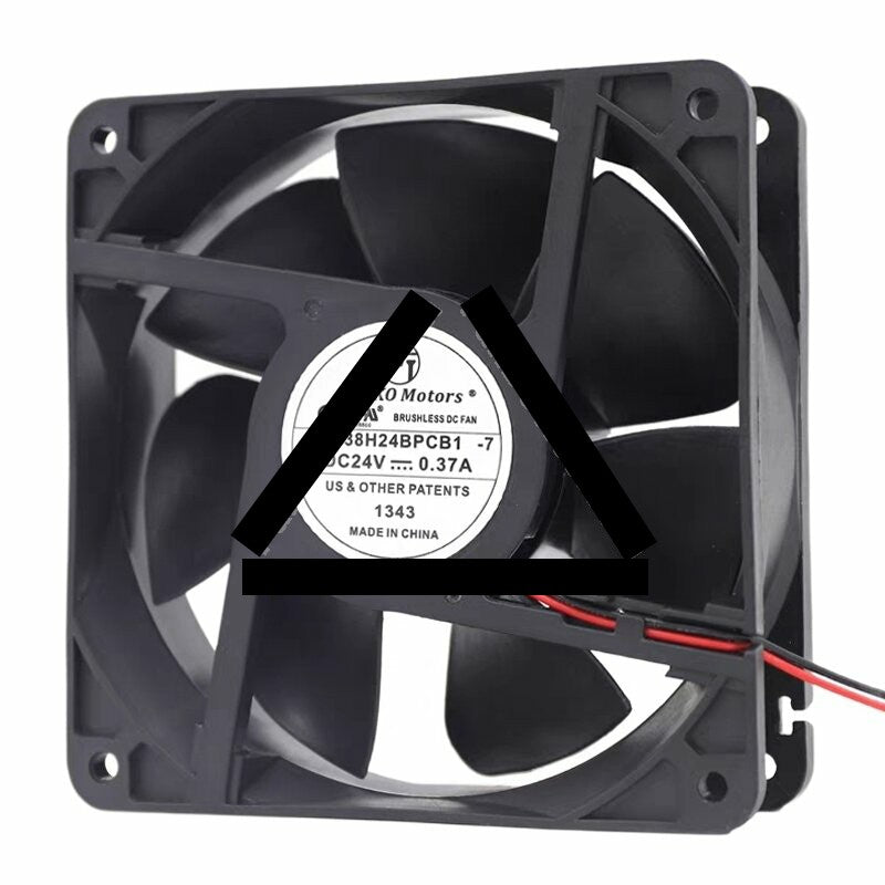 PELKO Motors R1238H24BPCB1-7 DC 24V 0.37A 12038 Axial Brushless Cooling Fan