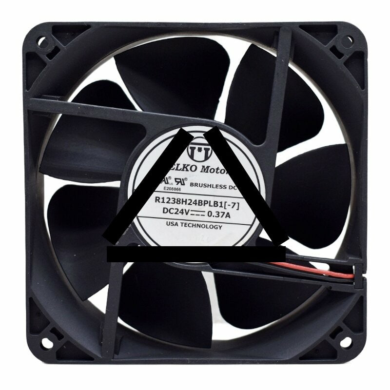 PELKO Motors R1238H24BPLB1 DC 24V 0.37A 12038 Axial Brushless Cooling Fan