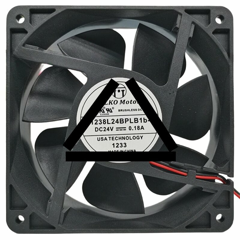 PELKO Motors R1238L24BPLB1b-7 24V 0.18A DC Brushless Axial Cooling Fan
