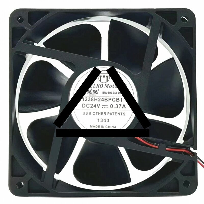 PELKO Motors R1238X24BPCB1-7 DC 24V 0.37A Brushless Axial Cooling Fan