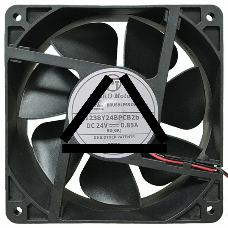 PELKO Motors R1238Y24BPCB2b-7 24V 0.85A 12038 DC Brushless Axial Fan