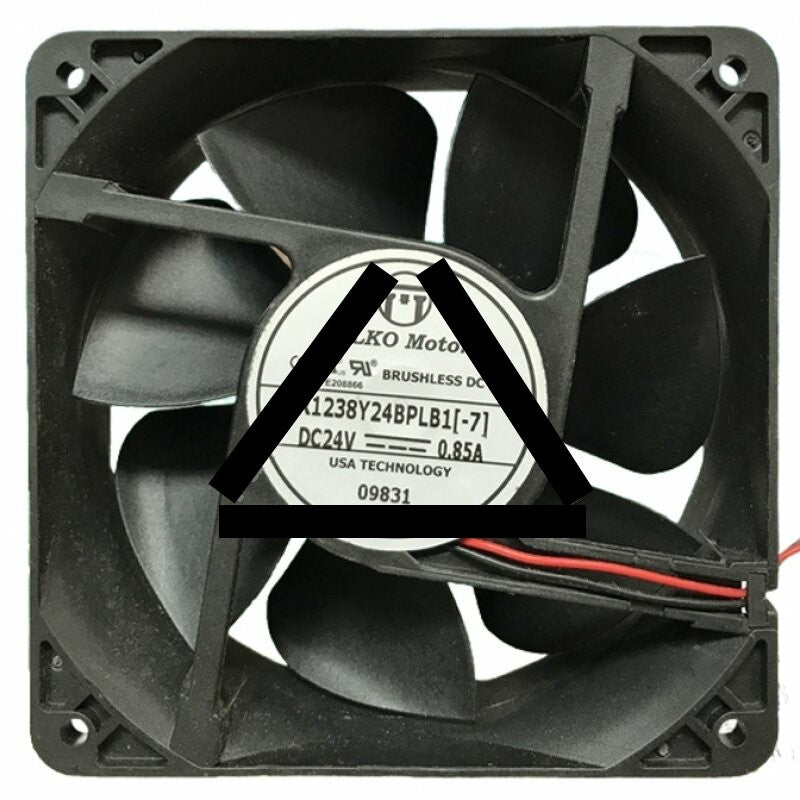 PELKO Motors R1238Y24BPLB1-7 DC 24V 0.85A Brushless Axial Cooling Fan
