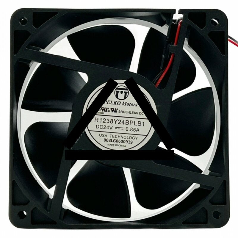 PELKO Motors R1238Y24BPLB1 DC 24V 0.85A 2 Wires Axial Cooling Fan