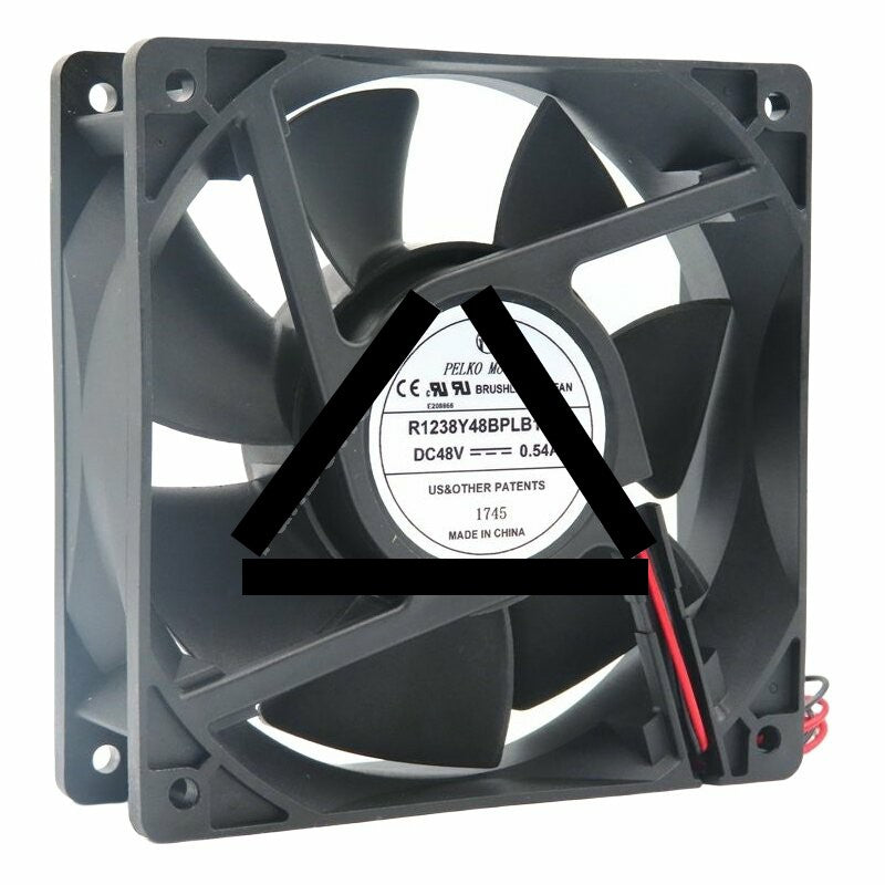 PELKO Motors R1238Y48BPLB1-7 DC 48V 0.54A 12038 Axial Brushless Cooling Fan