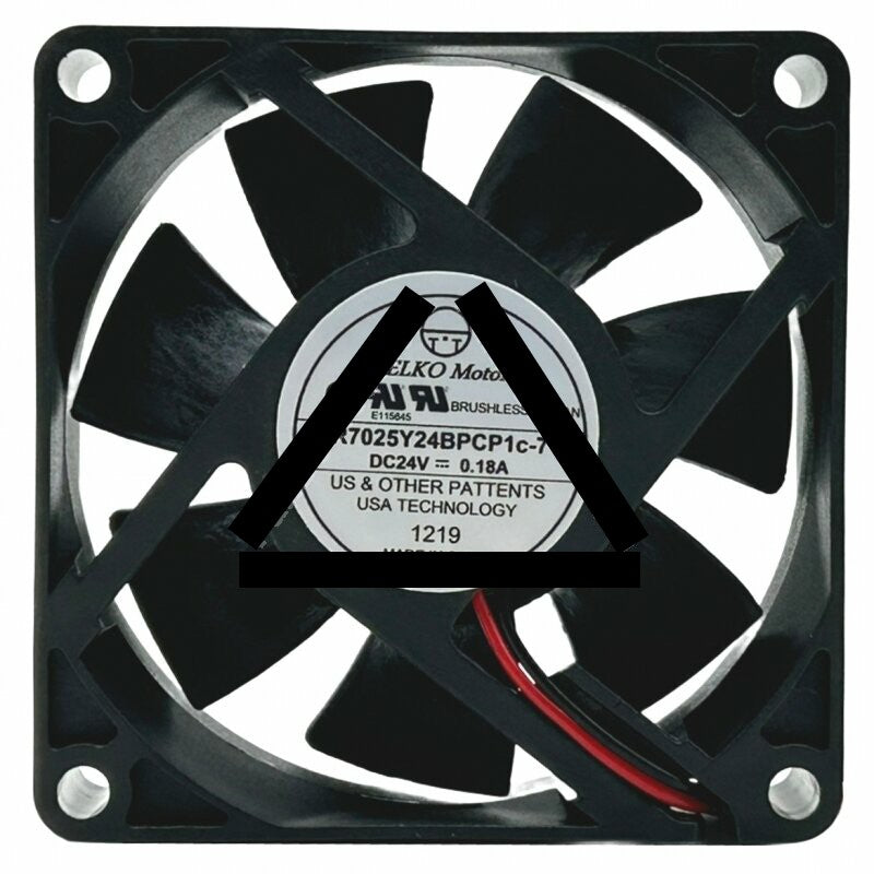 PELKO Motors R7025Y24BPCP1C-7 DC 24V 0.18A Brushless Axial Cooling Fan