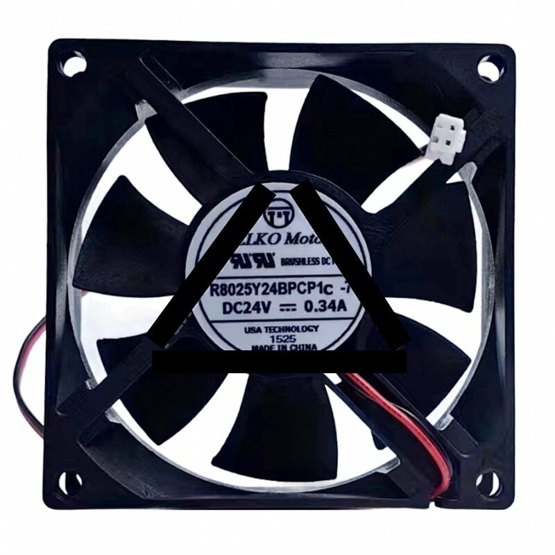 PELKO Motors R8025Y24BPCP1c-7 DC 24V 0.34A 8025 Brushless Axial Cooling Fan