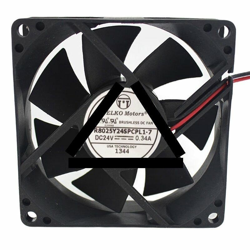 PELKO Motors R8025Y24SPCPL1-7 DC 24V 0.34A 8025 Axial Brushless Cooling Fan