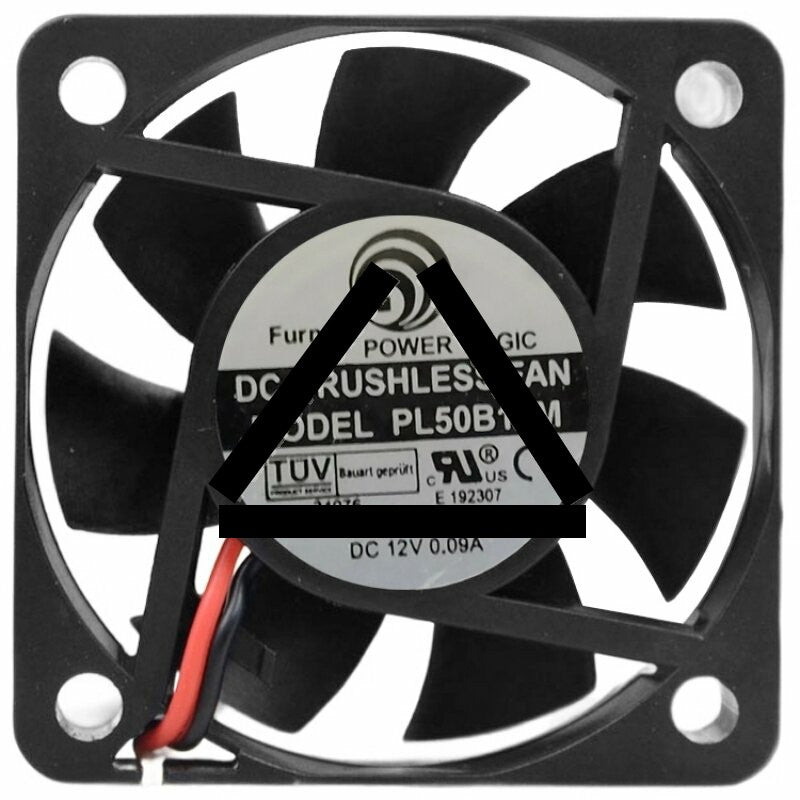 Power Logic PL50B12M DC 12V 0.09A Ball Bearing Brushless Axial Cooling Fan