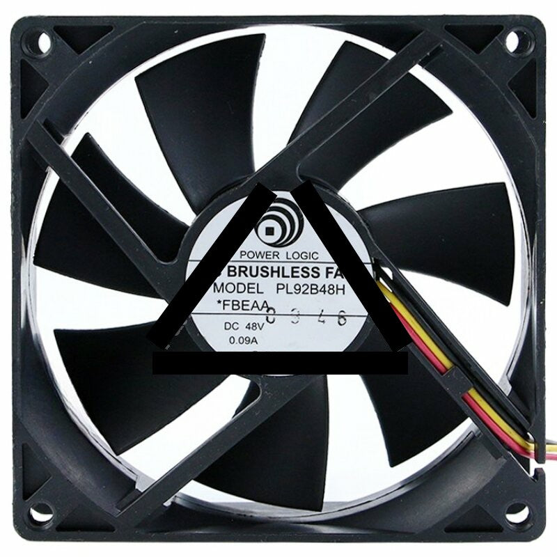 Power Logic PL92B48H DC 48V 0.09A Ball Bearing Axial Cooling Fan