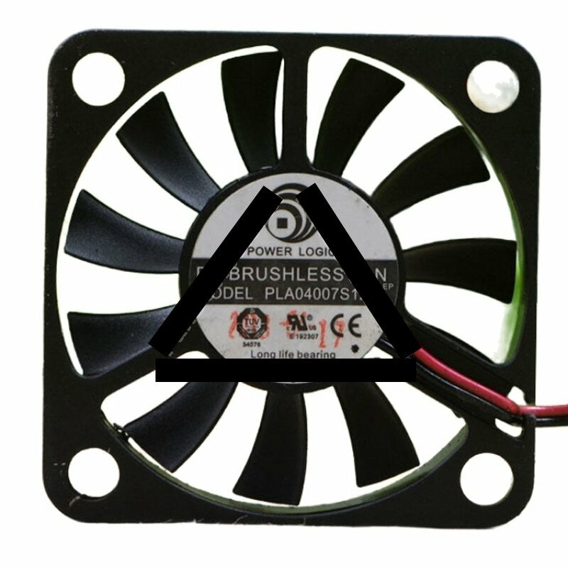 POWER LOGIC PLA04007S12L DC 12V 0.20A 2 Wires / 3 Wires Axial Cooling Fan