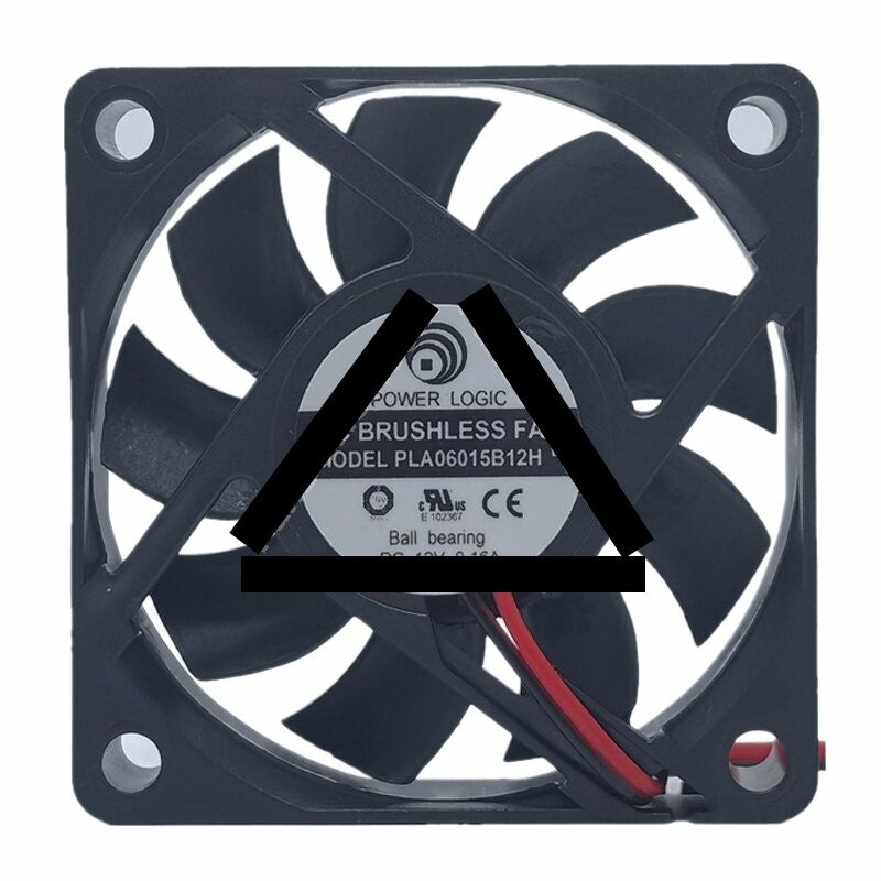 Power Logic PLA06015B12H DC 12V 0.16A 6015 Axial Brushless Ball Bearing Cooling Fan