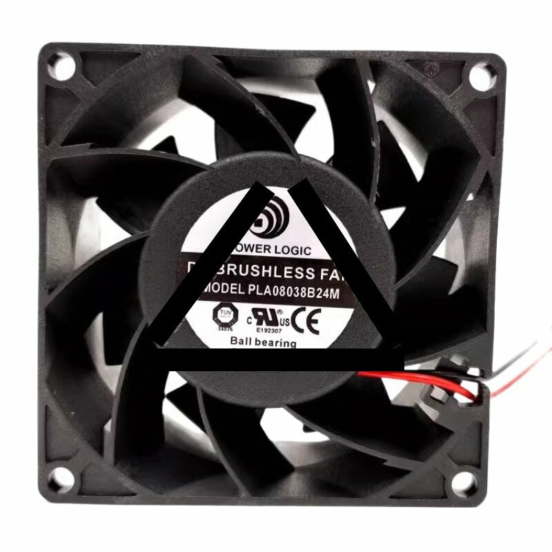 Power Logic PLA08038B24M DC 24V 0.80A 8038 Axial Brushless Ball Bearing Cooling Fan