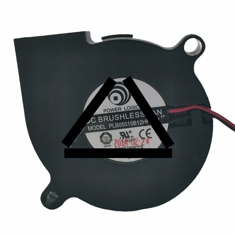 Power Logic PLB05015B12HH 001 DC 12V 0.40A 5015 Blower 2 Ball Bearing Brushless Cooling Fan