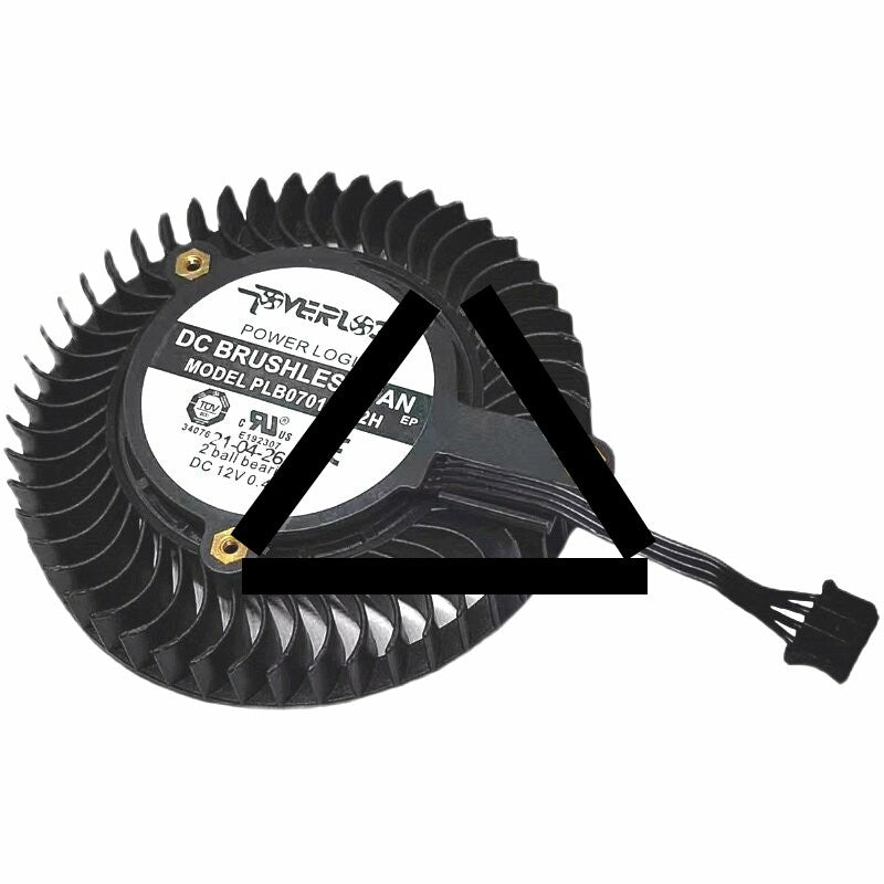 Power Logic PLB0716B12H DC 12V 0.40A Ball Bearing Axial Cooling Fan