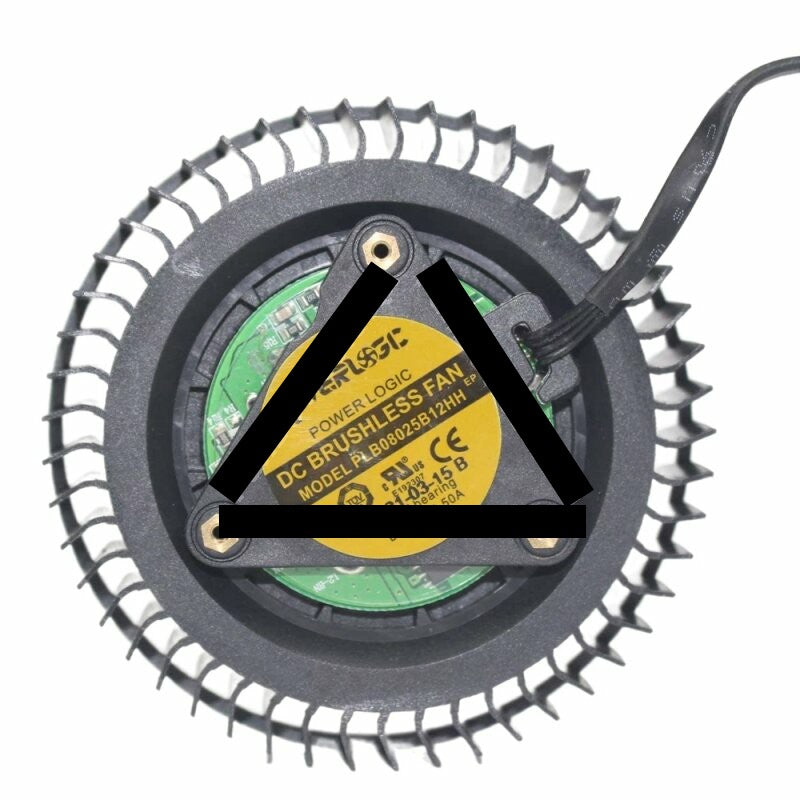 Power Logic PLB08025B12HH DC 12V 2.50A Ball Bearing Axial Cooling Fan