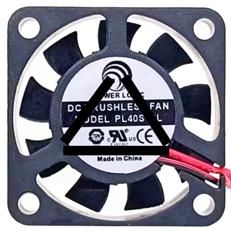 PowerLogic PL40S12L 12V 0.04A 2 Wires Axial Cooling Fan