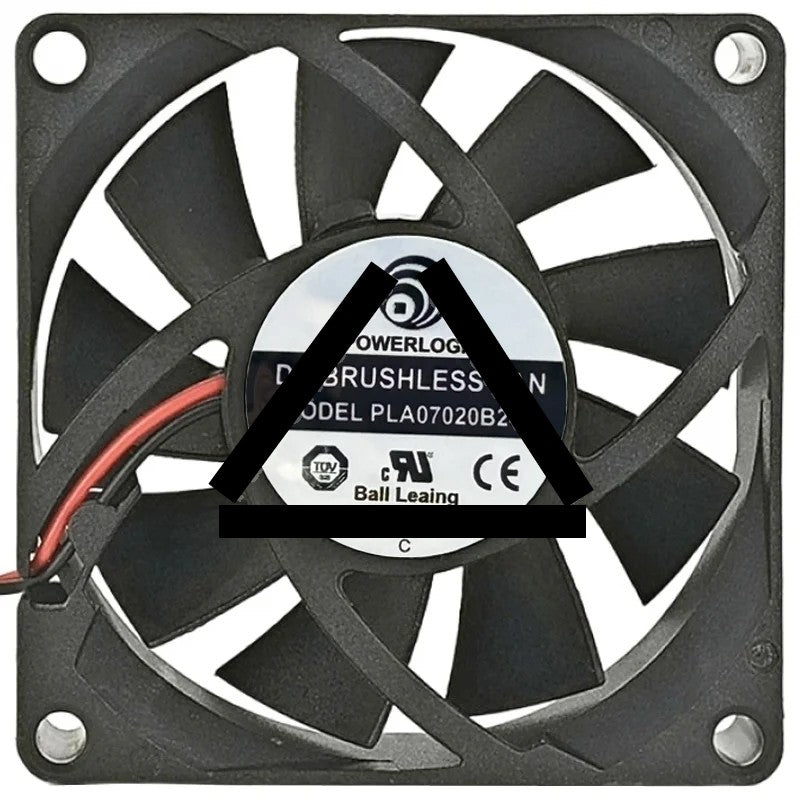 PowerLogic PLA07020B24H 24V 0.35A 2 Wires Cooling Fan