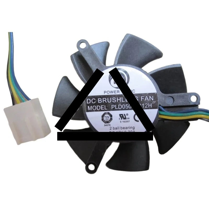 PowerLogic PLD05010B12H 12V 0.20A 4 Wires Cooling Fan