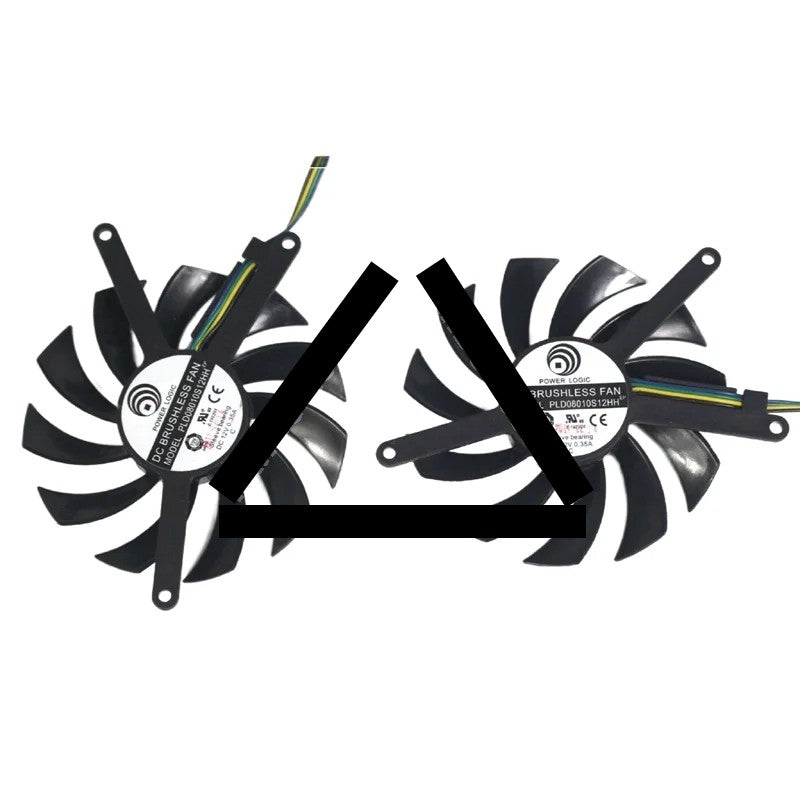 PowerLogic PLD08010S12HH 12V 0.35A Sleeve Bearing Cooling Fan