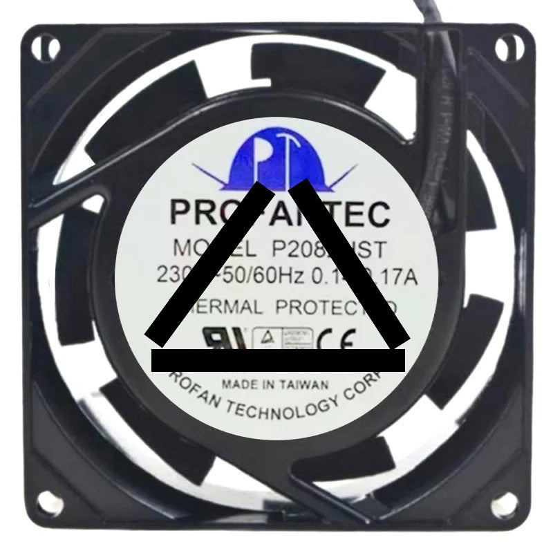 PROFANTEC P2082HST 230V 0.14/0.17A 2 Wires Cooling Fan