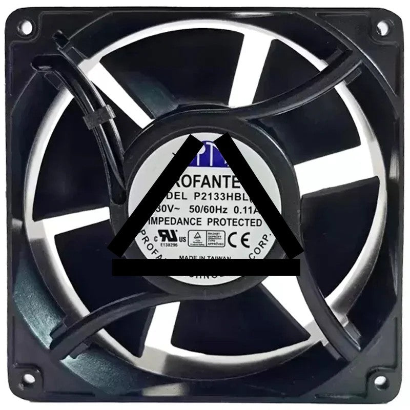 PROFANTEC P2133HBL(T) 230V 0.11A Impedance Protected Cooling Fan