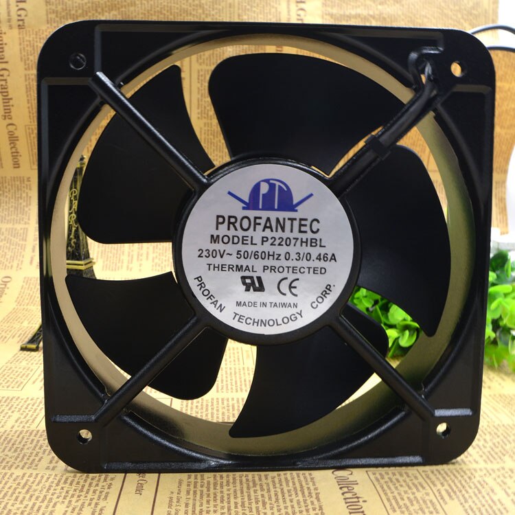 PROFANTEC P2207HBL AC220V 20CM 0.3A cooling fan