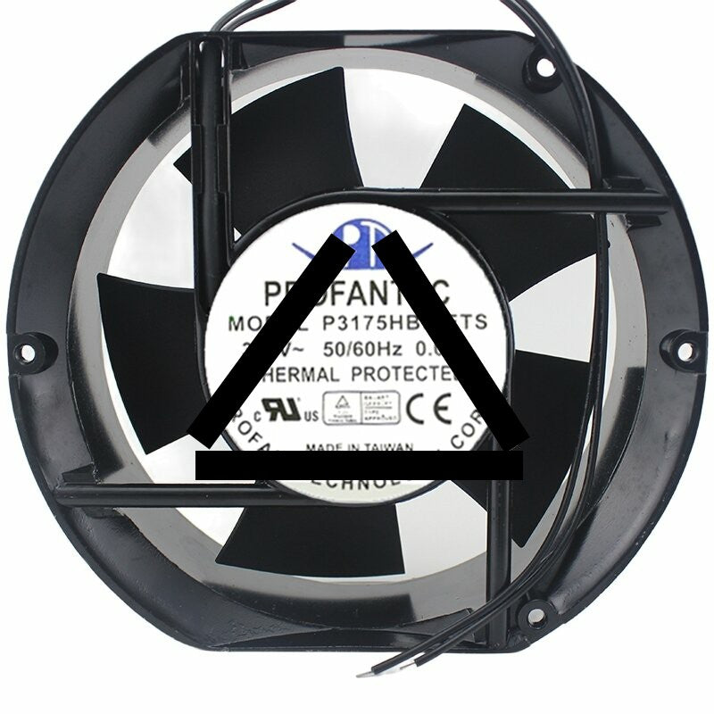 PROFANTEC P3175HBL-ETS AC 380V 0.06A 17251 Thermal Protected Axial Cooling Fan