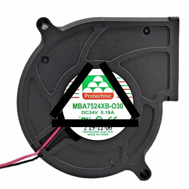 Protechnic MBA7524XB-O30 DC 24V 0.18A 7530 3500RPM Axial Cooling Fan