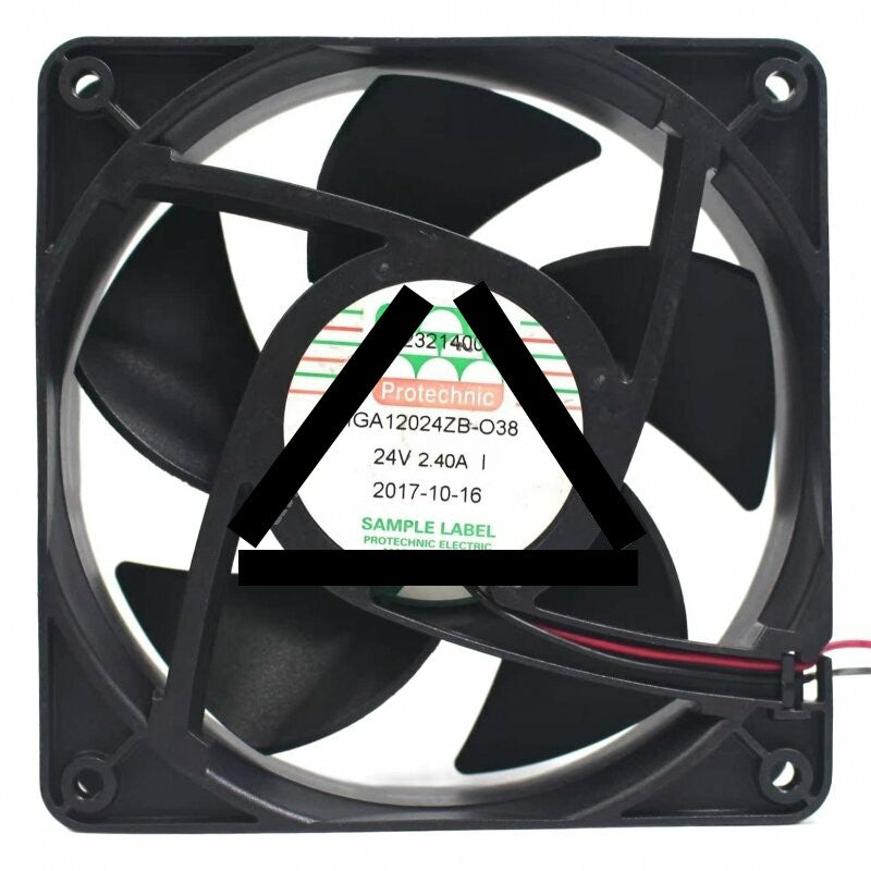 Protechnic MGA12024ZB-O38 DC 24V 2.40A 12038 Axial Cooling Fan